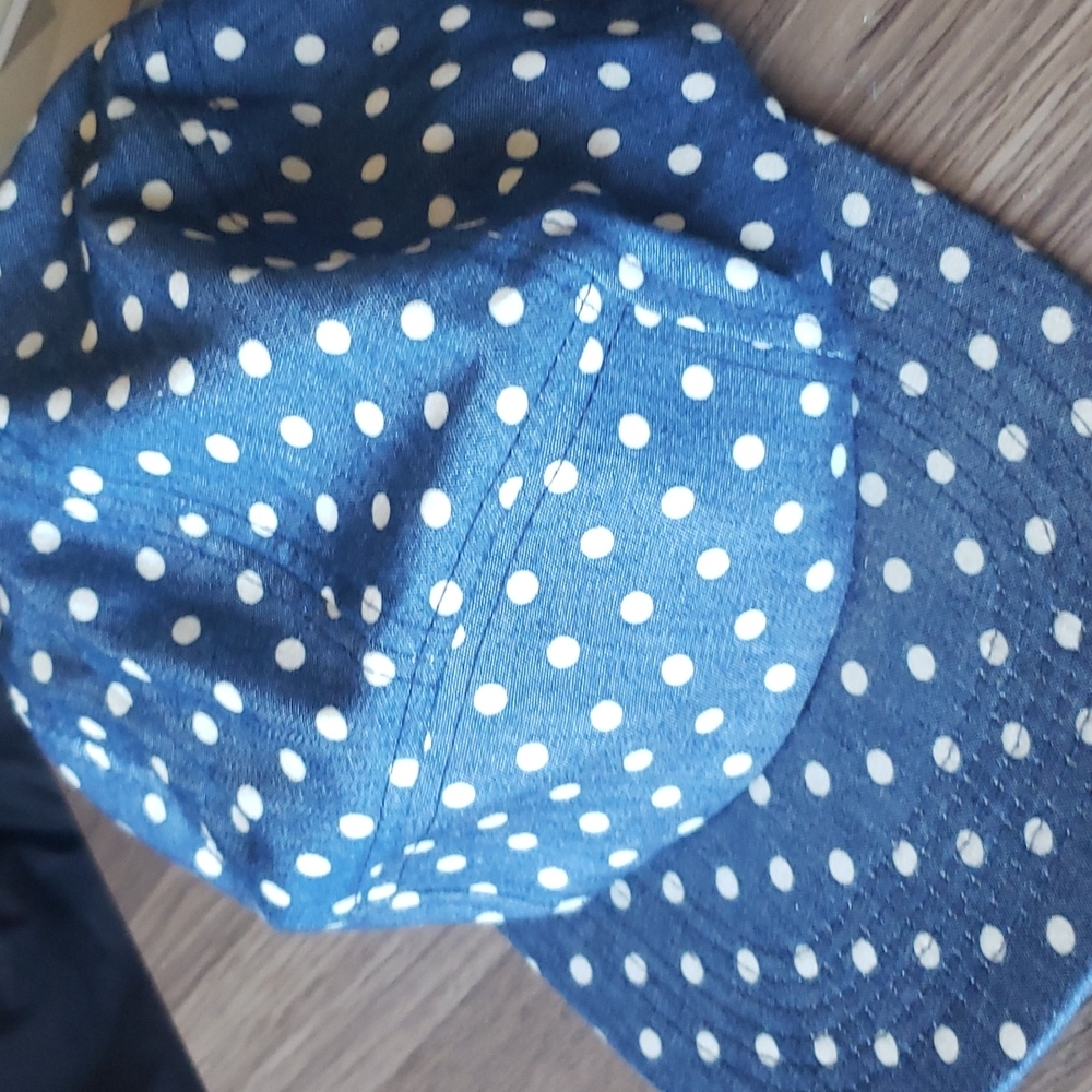 5 Panel Strapback Polka Dot Hat